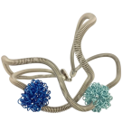 Bracelet FLOCON, no 16, de l'artiste Sandrine Giraud, Ce bijou modulable marie avec élégance la grâce et l’originalité des lignes résolument contemporaines. longueur de 8 pouces