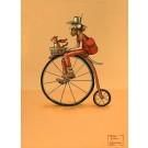 Vélorution, de l'artiste Félix Girard, sur papier Epson « Enhanced Matte, impression avec de l’encre à pigment – qualité archive (ultra chrome), dimension : 18 x 14 pouces de largeur, affiche prête à être encadrée