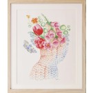 Affiche, -- Col printanier --, de l'artiste Katrinn Pelletier, Illustration, aquarelle, crayons de couleur, ..., dimension : 16 x 12 de largeur