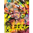 Lou, de l'artiste Florence Lemay, Tableau, Acrylique sur toile, Création unique, dimension : 40 x 30 po de largeur