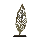 Grande feuille, o-7, de l'artiste Danny Perkins, Sculpture, métal, Dimension : 11 x 5 x 2 po