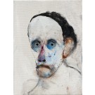 Les dégâts d'Egon Schiele, de l'artiste Benoit Genest Rouillier, Tableau, Acrylique sur toile, Création unique, dimension : 8 x 6 po de largeur