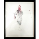 Incertitude des heures (o.encadrée), de l'artiste Benoit Genest Rouillier, Oeuvre sur papier, Acrylique, encre de Chine, pastel sec et graphite, Création unique, dimension : 13.75 po x 10.5 po de largeur