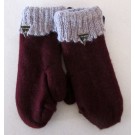 Moufle Kloo lake, no 13, de l'artiste Irèna Geerts, Création québécoise faite à la main. Modèle double épaisseur de laine alpaga à 100 %.