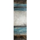 Saudade, no 0722 , de l'artiste Isabel Picard, Techniques mixtes sur bois, Création unique, dimension : 16 x 48 po de largeur
