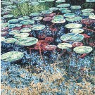 Jardins sauvages XXXIII, de l'artiste Elyse Turbide, Acrylique sur toile, Dimension : 30 x 30 pouces de largeur