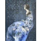 Je m'épanouis au fil des saisons, de l'artiste Stéphanie Viens, Technique : Acrylique et collage sur toile, Création unique, Format de l'oeuvre : 48 x 36 pouces de largeur