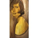 Juste pour toi, de l'artiste Annie Lévesque, Acrylique sur toile, Création unique, dimension : 47 x 24 po de largeur