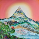 L'espoir renaît toujours, de l'artiste Brigitte Galipeau - BGALI, Tableau, Techniques mixtes sur toile galerie, Dimension : 30 x 30 pouces de largeur