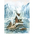 Lac glacé, de l'artiste Félix Girard, sur papier Epson « Enhanced Matte, impression avec de l’encre à pigment – qualité archive (ultra chrome), dimension : 10 x 8 pouces de largeur, affiche prête à être encadrée