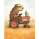 Kodiak, affiche, de l'artiste Félix Girard, sur papier Epson « Enhanced Matte, impression avec de l’encre à pigment – qualité archive (ultra chrome), dimension : 18 x 14 pouces de largeur, affiche prête à être encadrée