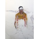 Le plombier du Nirvana, de l'artiste Benoit Genest Rouillier, Oeuvre papier, Acrylique sur papier, Création unique, dimension : 30 x 22 po de largeur