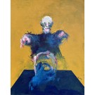 Le peuple des yeux, de l'artiste Benoit Genest Rouillier, Tableau, Acrylique sur toile, Création unique, dimension : 40 x 30 po de largeur