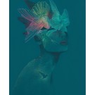 Affiche, LE REFLET, de l'artiste Roxane Lessard (Os cane), Imprimée à Montréal, sur papier Fine Art, dimension : 14 x 11 pouces de largeur, affiche prête à être encadrée