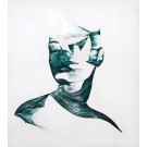 Les marées, de l'artiste Roxane Lessard (Oscane), Tableau, Acrylique sur toile, Création unique, dimension : 40 x 36 po de largeur