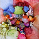 Light off, de l'artiste Nancy Létourneau, Oeuvre sur papier, Création unique, dimension : 12 x 12 pouces de largeur, Oeuvre prête à être encadrée