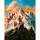 Lueur alpine, de l'artiste Félix Girard, sur papier Epson « Enhanced Matte, impression avec de l’encre à pigment – qualité archive (ultra chrome), dimension : 14 x 11 pouces de largeur, affiche prête à être encadrée