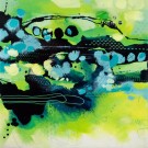 Stroke of luck 19, de l'artiste Marie-Eve Lachance, Tableau, Huile sur toile, Création unique, dimension 10 x 10 pouces de largeur