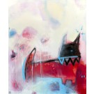 We're All Mad Here, de l'artiste Marie-Eve Lachance, Tableau, Acrylique sur toile, Création unique, dimension 48 x 40 pouces de largeur