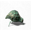 Mini oiseau de rivage, no 32, de l'artiste Bernard Hamel, Sculpture, Hydrostone, pattes d'acier, Création unique, dimension : -- po