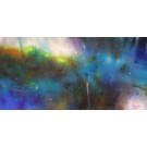 Novembre, de l'artiste Sophie Ouellet, Tableau, Acrylique sur canevas galerie, Création unique, dimension : 18 x 36 po de largeur