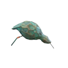 Oiseau de rivage, no 30, de l'artiste Bernard Hamel, Sculpture, Hydrostone, dimension : 3.75 x 4.75 x 3.0 po