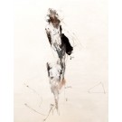 Pelleter la révolution, de l'artiste Benoit Genest Rouillier, Oeuvre sur papier, Techniques mixtes, Création unique, dimension : 13.75 po x 10.50 po de largeur