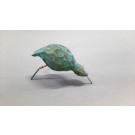 Oiseau de rivage (moyen, en hydrostone), de l'artiste Bernard Hamel, Sculpture, Hydrostone, pattes d'acier avec patines de cuivre, Création unique, dimension : 3.5 x 5.5 x 2.5 po