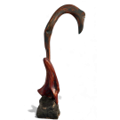 Air de repos, de l'artiste Pierre Paquet, Sculpture, Bois de grève, Dimension : 34 H x 7 x 12 po