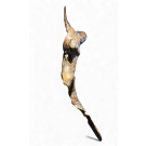 La chèvre de M. Séguin, de l'artiste Pierre Paquet, Sculpture, Bois de grève, Sculpture murale, Dimension : 37 H x 7 x 8 po