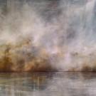 Légende 2, no 0127 B, de l'artiste Yan Laboissonnière, Technique mixte sur bois , Création unique, dimension : 32 x 32 po de largeur