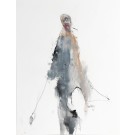 Prince de moi-même, de l'artiste Benoit Genest Rouillier, Oeuvre papier, Acrylique sur papier, Création unique, dimension : 13.75 x 10.5 po de largeur