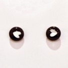 Boucles d'oreille, Puce à l'oreille, no 34, de l'artiste Azurine