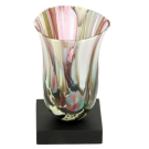Raumati, de l'artiste Lucie Martineau (Enora), Sculpture, Verre et bois, Création unique, dimension : 2.25 x 2.75 x 4.25 po