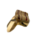 Roche (grosse), # 107, de l'artiste Claudia Côté, Sculpture, Sculpture, Bois Pin, cerisier, plywood russe et chêne, Création unique