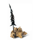 Sapin, o-46, de l'artiste Danny Perkins, Sculpture, acier et bois, Dimension : 11.75 x 3 x 6.5 po