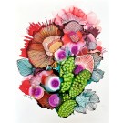 Si on rêvait, de l'artiste Nancy Létourneau, Oeuvre sur papier, Création unique, dimension : 10 x 13 pouces de largeur, Oeuvre prête à être encadrée