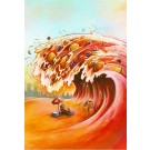 Smoothie Beach, affiche, de l'artiste Félix Girard, sur papier Epson « Enhanced Matte, impression avec de l’encre à pigment – qualité archive (ultra chrome), dimension : 11 x 14 pouces de largeur, affiche prête à être encadrée