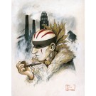 Stadacona, affiche, de l'artiste Félix Girard, sur papier Epson « Enhanced Matte, impression avec de l’encre à pigment – qualité archive (ultra chrome), dimension : 18 x 14 pouces de largeur, affiche prête à être encadrée