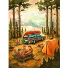 Station wagon, de l'artiste Félix Girard, sur papier Epson « Enhanced Matte, impression avec de l’encre à pigment – qualité archive (ultra chrome), dimension : 18 x 14 pouces de largeur, affiche prête à être encadrée