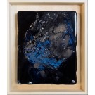 Echo du coeur éveillé (t.encadré), de l'artiste Stéphanie Vallières, Mediums mixtes sur panneau de bois, Création unique, Format de l'oeuvre : 10 x 8 pouces de largeur