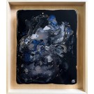 Hear the waves crash on the beach (t.encadré), de l'artiste Stéphanie Vallières, Mediums mixtes sur panneau de bois, Création unique, Format de l'oeuvre : 10 x 8 pouces de largeur