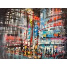 Tout en lumière (t.encadré), de l'artiste Gisèle Boulianne, Tableau, Acrylique sur toile, Création unique, dimension : 18 x 23 po de largeur