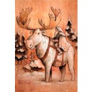 Voyageurs nordiques, de l'artiste Félix Girard, sur papier Epson « Enhanced Matte, impression avec de l’encre à pigment – qualité archive (ultra chrome), dimension : 10 x 8 pouces de largeur, affiche prête à être encadrée