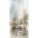 Illusion V, #0226, de l'artiste Yan Laboissonnière, Techniques mixtes sur bois, Création unique, Format de l'oeuvre : 40 x 20 pouces de largeur
