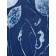 En eau tranquille, de l'artiste Sophie Rozenn Boucher, Medium Cyanotype et aquarelle sur papier de coton, marouflé sur bois, Création unique, Format de l'oeuvre : 12 x 9 pouces de largeur