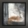 Mini, no 738 (t.encadré), de l'artiste Isabel Picard, Techniques mixtes sur bois, Création unique, dimension : 8 x 8 po de largeur