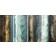Évasion maritime, no 770 (quadriptyque), de l'artiste Isabel Picard, Techniques mixtes sur bois, Création unique, dimension : 32 x 64 po de largeur