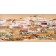 Habiter Nature II, de l'artiste Patricia Doucet, Tableau, Collage et acrylique sur toile, Création unique, dimension : 15 x 30 po de largeur