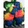 Quand l'amour touche l'arc-en-ciel, de l'artiste Joannie Langlois, Tableau, Acrylique, feuille d'or véritable 23.75 K, sur toile galerie, Création unique, dimension : 24 x 18 po de largeur